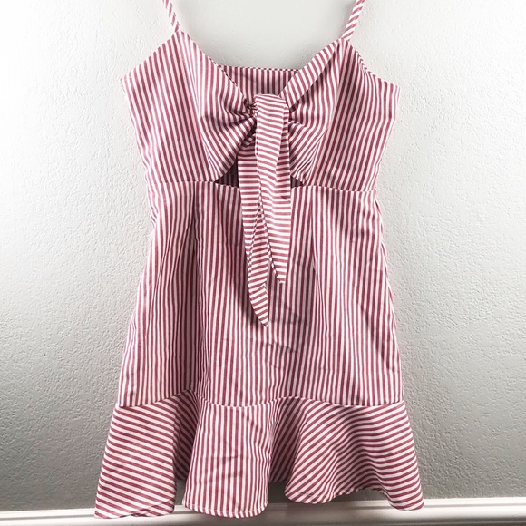 Zaful Dresses & Skirts - Zaful Knotted Striped Dress